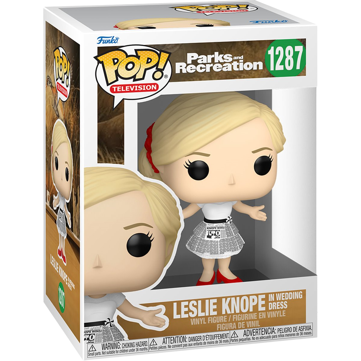 Parks and Recreation Leslie Knope in Wedding Dress Funko Pop! Vinyl Figure #1287