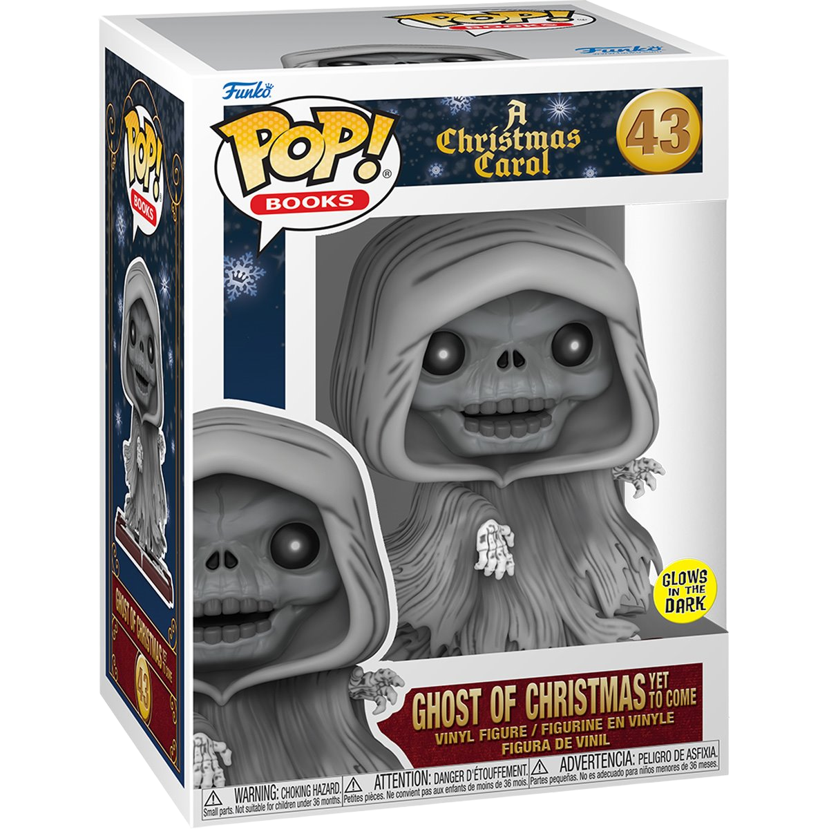 A Christmas Carol Ghost of Christmas Yet to Come Glow-in-the-Dark Funko Pop! Vinyl Figure #43