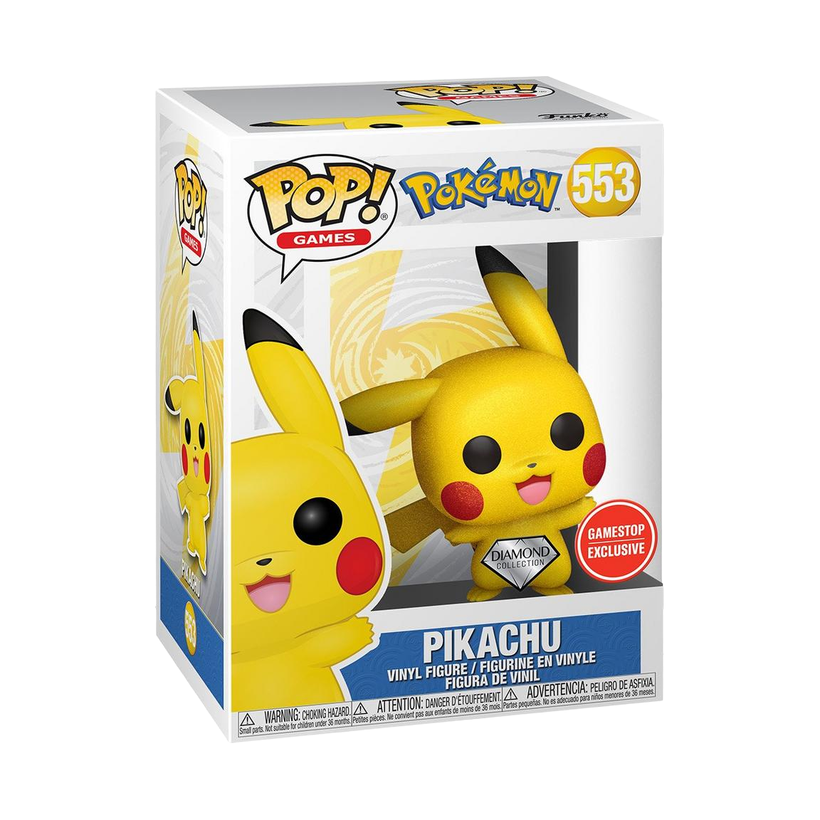 Pikachu Waving Diamond Funko Pop! Vinyl Figure #553 - Gamestop Exclusive