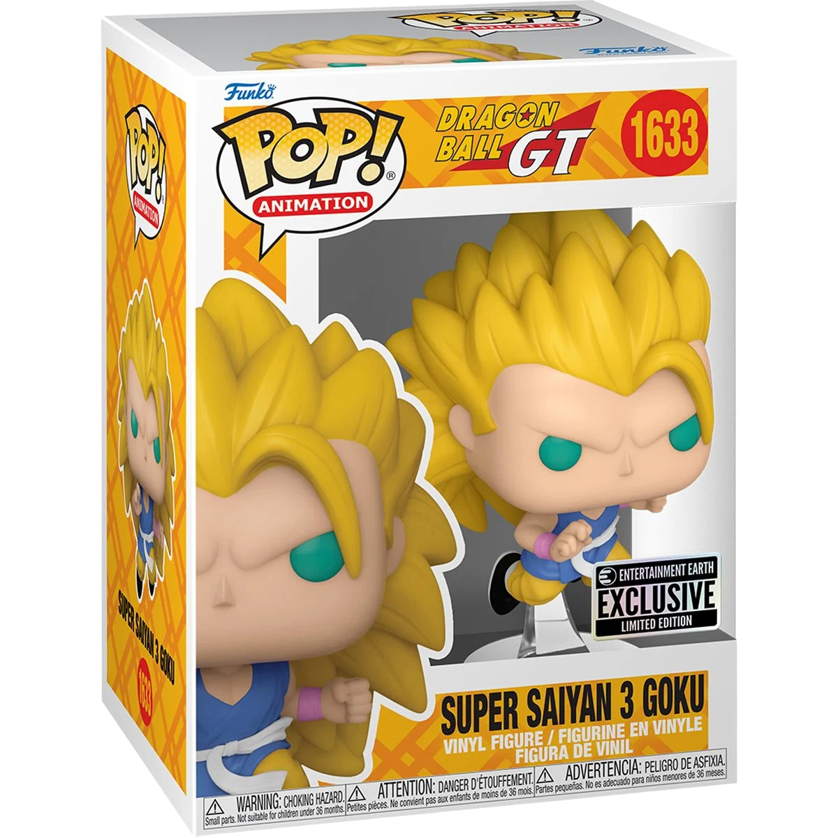 Dragon Ball GT Super Saiyan 3 Goku Funko Pop! Vinyl Figure #1633 - Entertainment Earth Exclusive