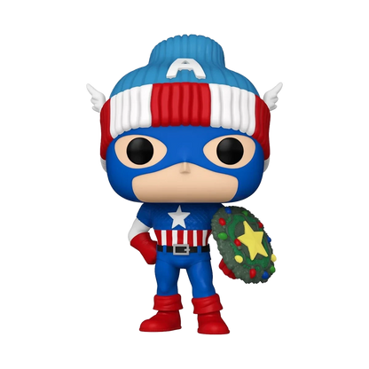 Marvel Holiday Captain America Funko Pop! Vinyl Figure #1438