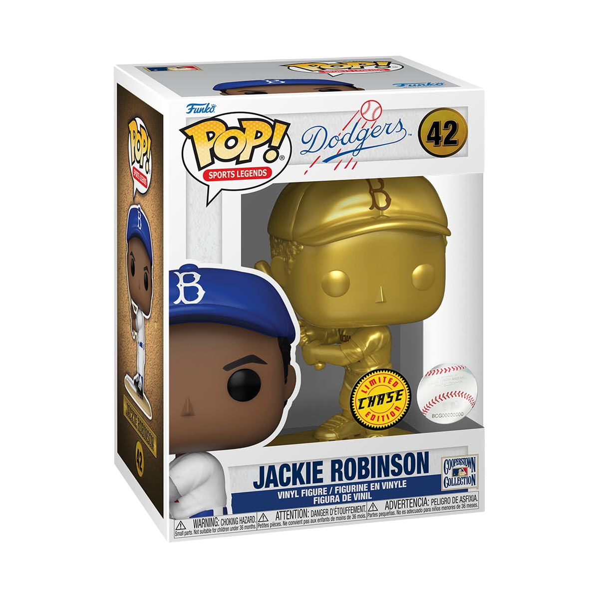 Chase - MLB Legends Brooklyn Dodgers Jackie Robinson Funko Pop! Vinyl Figure #42