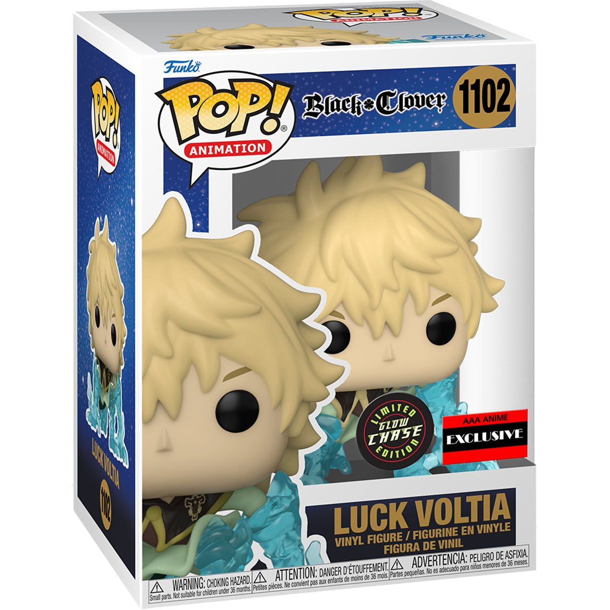 Chase - Black Clover Luck Voltia Funko Pop! Vinyl Figure #1102 - AAA Anime Exclusive