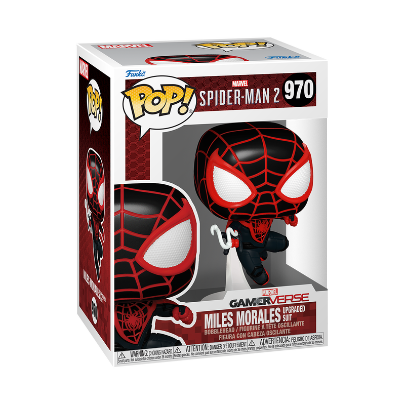 Spider-Man 2 Game Miles Morales Upgraded Suit Funko Pop! Vinyl Figure #970