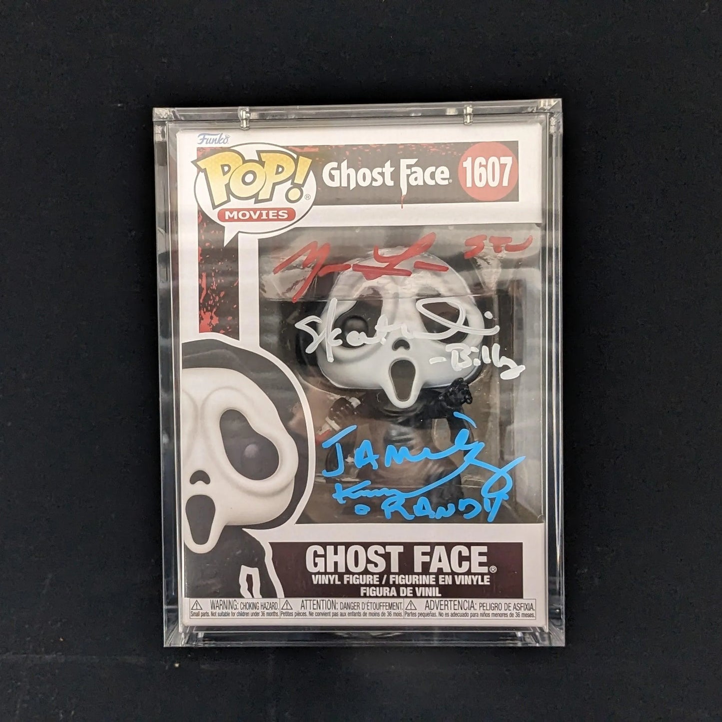 Triple autographed Ghost Face Funko Pop #1607 - Uncle Zac's