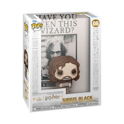 Harry Potter and the Prisoner of Azkaban Sirius Black Funko Pop! Cover Figure #08 with Case