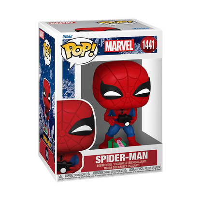 Marvel Holiday Spiderman with Open Gift Funko Pop! Vinyl Figure #1441