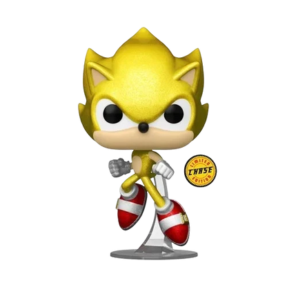 Chase - Sonic the Hedgehog Super Sonic Golden Glitter Chase Funko Pop! Vinyl Figure #923 - AAA Anime Exclusive